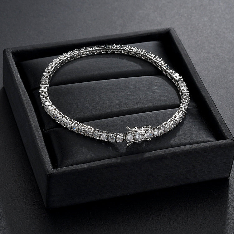 Simple Fashion 3mm Zircon Inlaid Bracelet