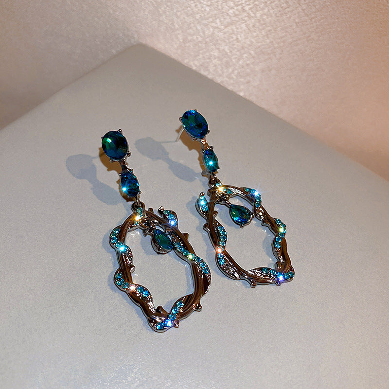 Long Exaggerated Earrings Hong Kong Style Retro Earrings