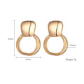 Metal Earrings Retro Hong Kong Style Earrings