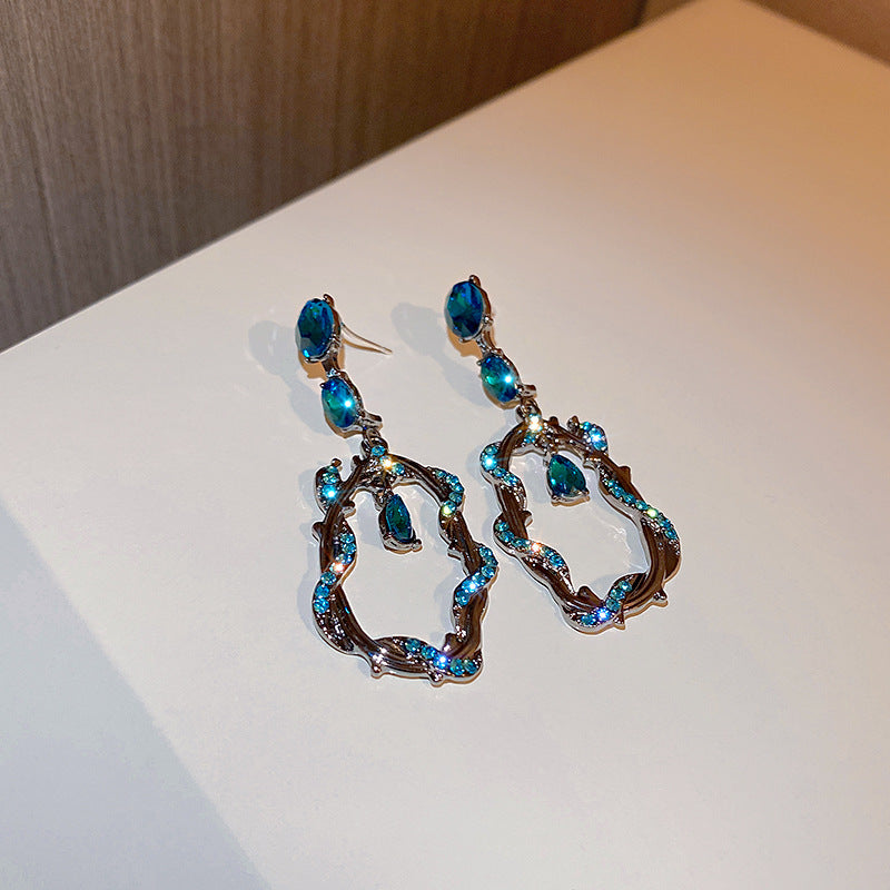 Long Exaggerated Earrings Hong Kong Style Retro Earrings