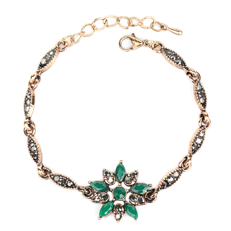 Inlaid Flower Fashion  Boutique Bracelet