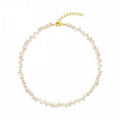 Pearl Necklaces For Women Chunky Pearl Choker Necklaces Baroque Pearl Necklace Dainty White Pearl Beaded Necklace Vintage Pearl Charm Choker Necklace Birthday Wedding Jewelry For Women
