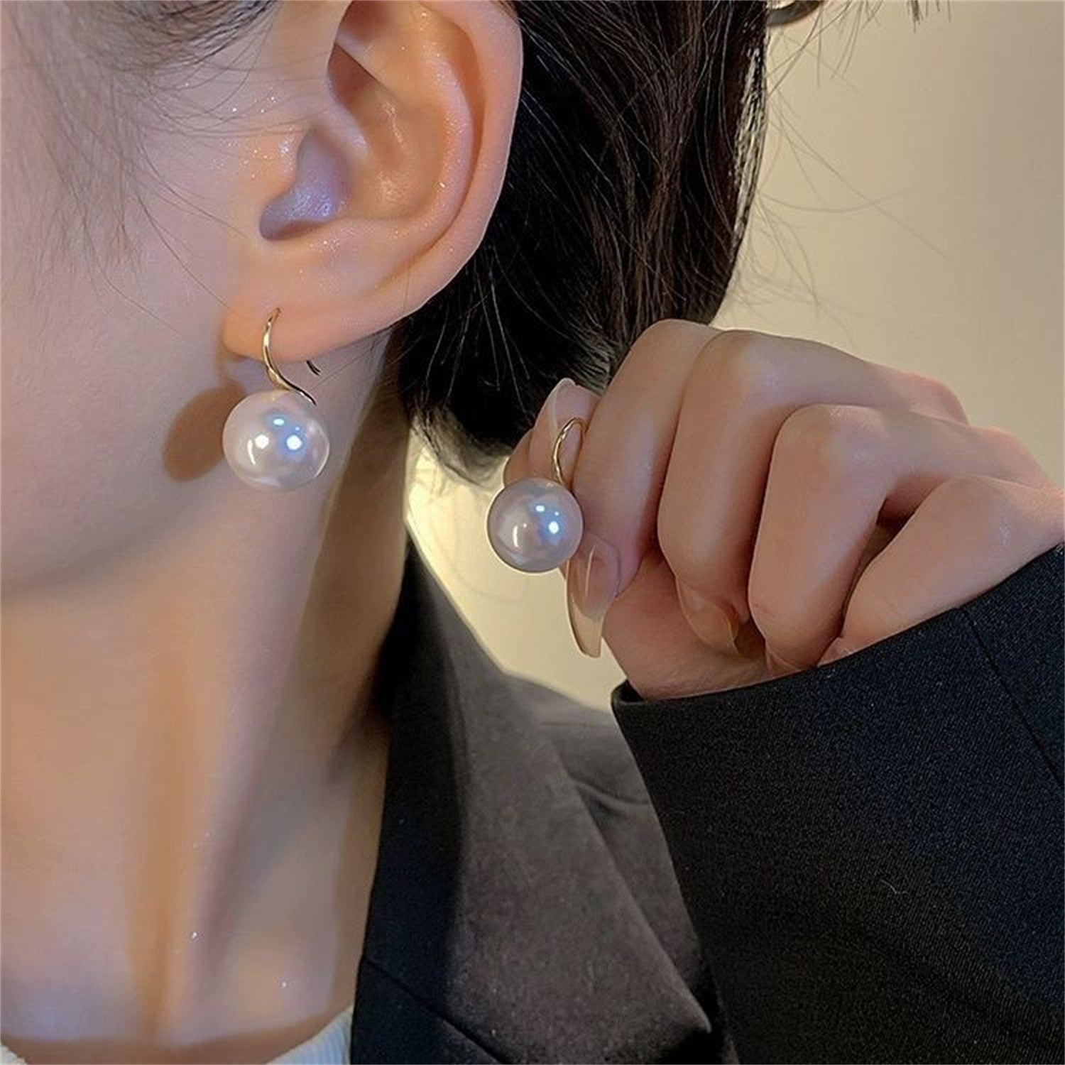C-shaped Earrings French Retro Style