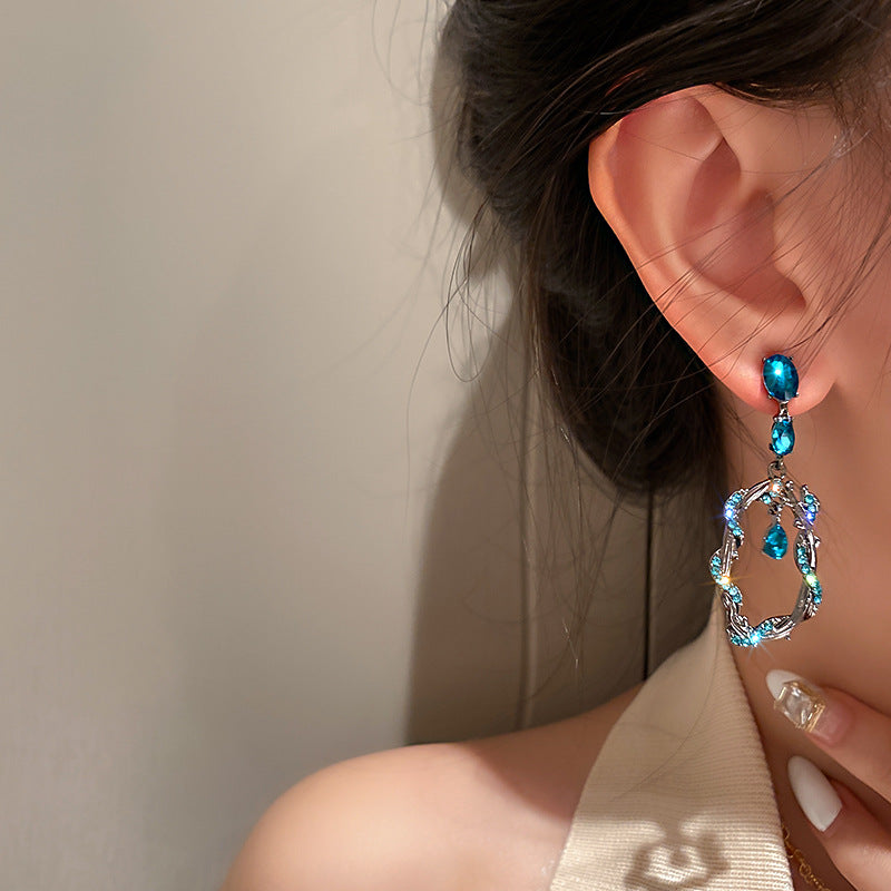 Long Exaggerated Earrings Hong Kong Style Retro Earrings