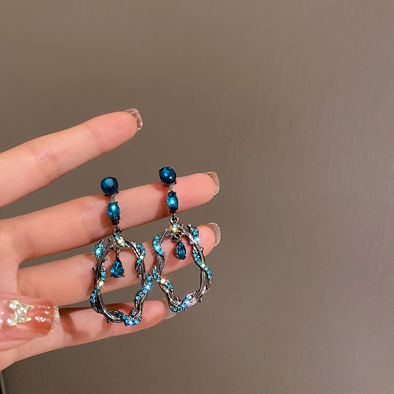 Long Exaggerated Earrings Hong Kong Style Retro Earrings